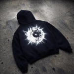 reflect back boxy hoodie